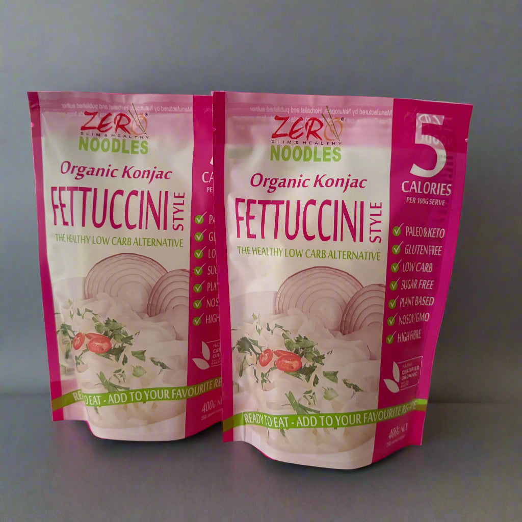 Fettuccine - Zero Noodles , Guilt Free and Low Carb (2 Pack)