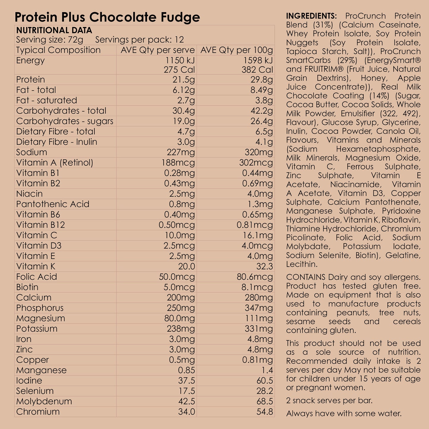 Protein Plus - Chocolate Fudge (Procrunch rebranded)