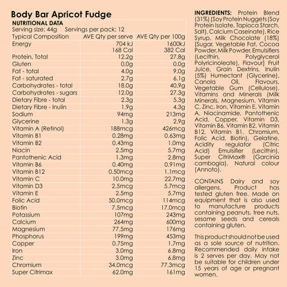 Body Bar - Apricot Fudge (GoSlim rebranded)